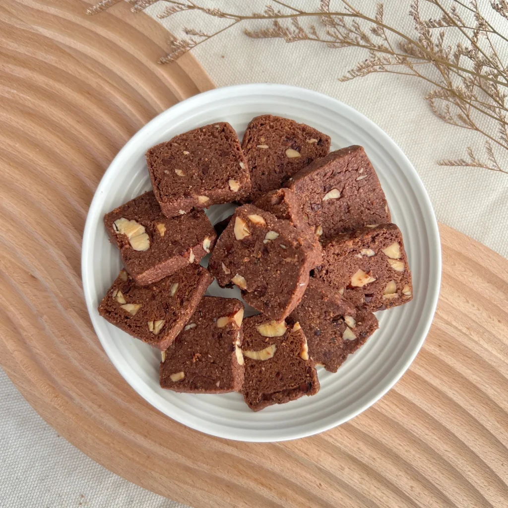 巧克力堅果手工餅乾-虎尾糖使用